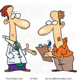 cartoon-doctor-talking-to-a-patient-filling-out-forms-by-toonaday-7802