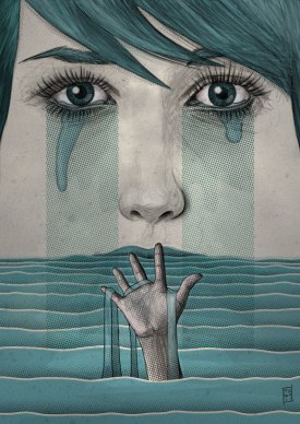 the-sadness-of-drowing-painting